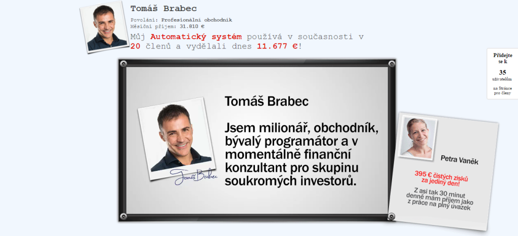 Tomáš Brabec, milionář a obchodník, který bohužel neexistuje